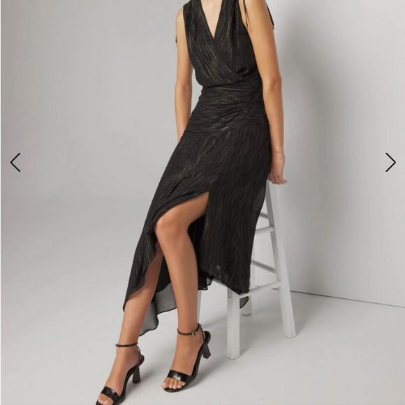 Sleeveless Drop Waist Midi Dress - Picture 2 of 7